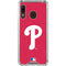 MLB Philadelphia Phillies - Solid Distressed Galaxy A30 Clear Case