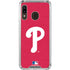 MLB Philadelphia Phillies - Solid Distressed Galaxy A30 Clear Case