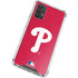 MLB Philadelphia Phillies - Solid Distressed Galaxy A32 5G Clear Case