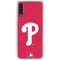 MLB Philadelphia Phillies - Solid Distressed Galaxy A50 Clear Case
