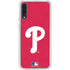 MLB Philadelphia Phillies - Solid Distressed Galaxy A50 Clear Case