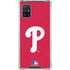 MLB Philadelphia Phillies - Solid Distressed Galaxy A51 5G Clear Case