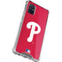 MLB Philadelphia Phillies - Solid Distressed Galaxy A51 5G Clear Case