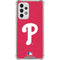 MLB Philadelphia Phillies - Solid Distressed Galaxy A53 5G Clear Case