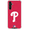 MLB Philadelphia Phillies - Solid Distressed Galaxy A54 5G Clear Case