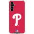 MLB Philadelphia Phillies - Solid Distressed Galaxy A54 5G Clear Case