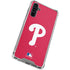 MLB Philadelphia Phillies - Solid Distressed Galaxy A54 5G Clear Case