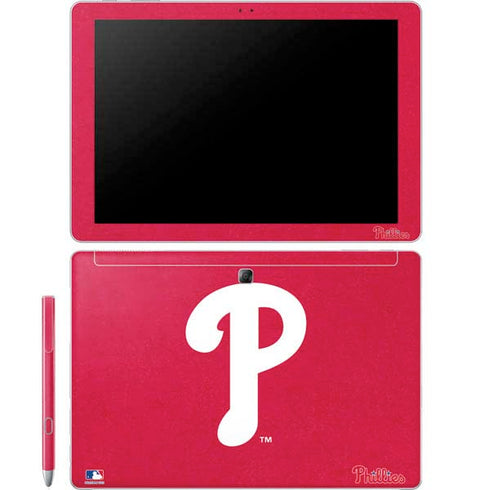 MLB Philadelphia Phillies - Solid Distressed Galaxy Book 12in Skin