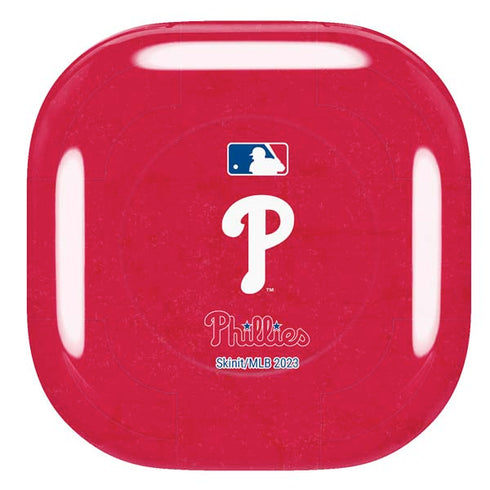 MLB Philadelphia Phillies - Solid Distressed Galaxy Buds Live Skin