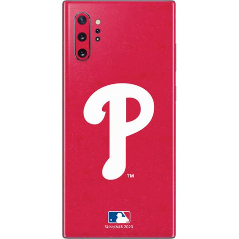 MLB Philadelphia Phillies - Solid Distressed Galaxy Note 10 Plus Skin