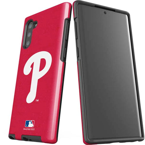 MLB Philadelphia Phillies - Solid Distressed Galaxy Note 10 Pro Case