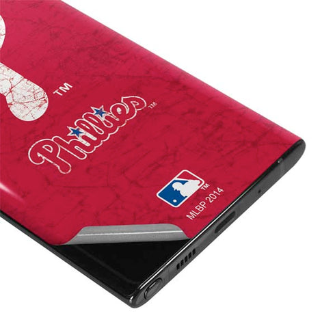 MLB Philadelphia Phillies - Solid Distressed Galaxy Note 10 Skin