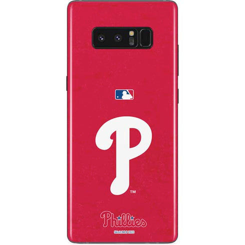 MLB Philadelphia Phillies - Solid Distressed Galaxy Note 8 Skin