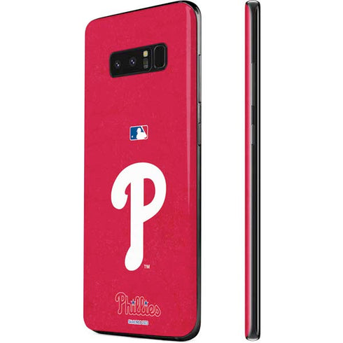 MLB Philadelphia Phillies - Solid Distressed Galaxy Note 8 Skin