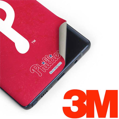 MLB Philadelphia Phillies - Solid Distressed Galaxy Note 9 Skin