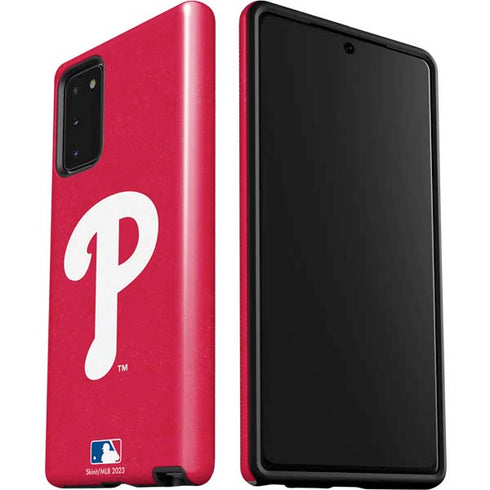 MLB Philadelphia Phillies - Solid Distressed Galaxy Note20 5G Pro Case