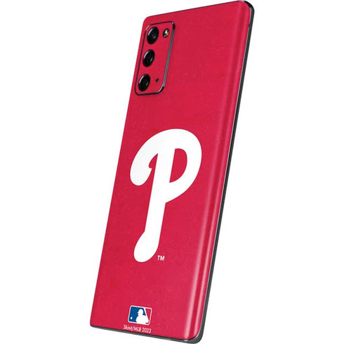MLB Philadelphia Phillies - Solid Distressed Galaxy Note20 5G Skin
