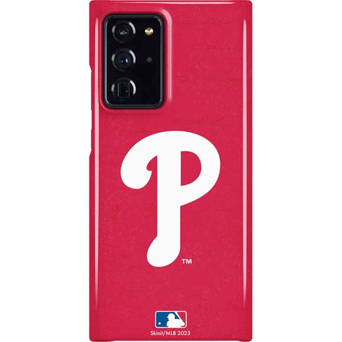 MLB Philadelphia Phillies - Solid Distressed Galaxy Note20 Ultra 5G Lite Case