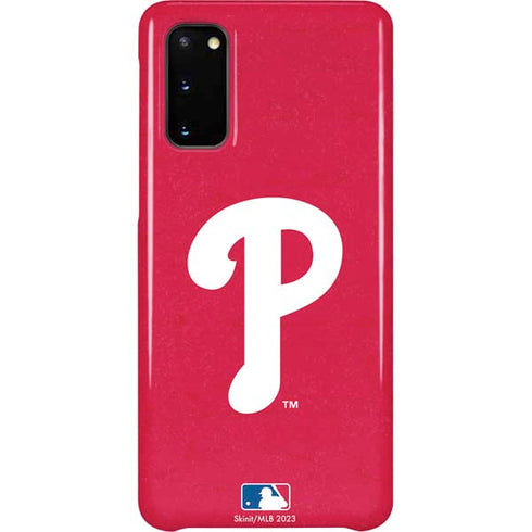 MLB Philadelphia Phillies - Solid Distressed Galaxy S20 Lite Case