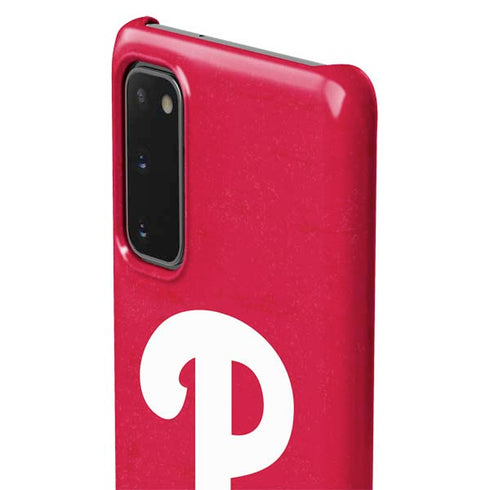 MLB Philadelphia Phillies - Solid Distressed Galaxy S20 Lite Case