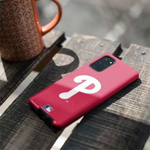 MLB Philadelphia Phillies - Solid Distressed Galaxy S20 Plus Pro Case