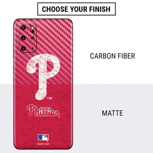 MLB Philadelphia Phillies - Solid Distressed Galaxy S20 Plus Skin