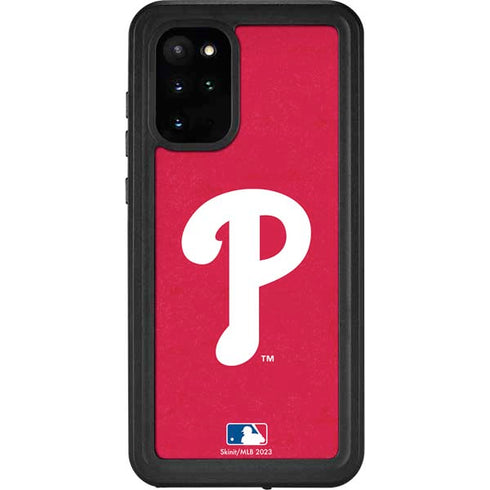 MLB Philadelphia Phillies - Solid Distressed Galaxy S20 Plus Waterproof Case