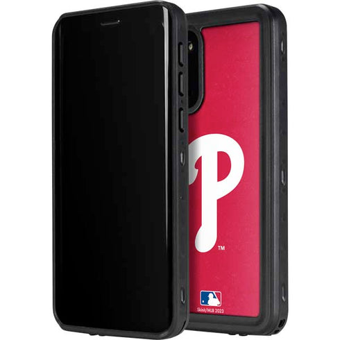 MLB Philadelphia Phillies - Solid Distressed Galaxy S20 Plus Waterproof Case