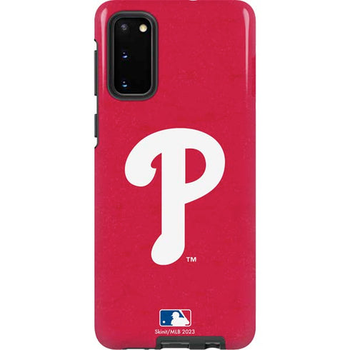 MLB Philadelphia Phillies - Solid Distressed Galaxy S20 Pro Case