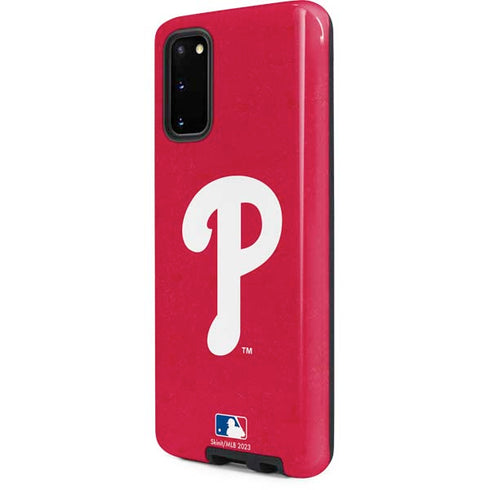 MLB Philadelphia Phillies - Solid Distressed Galaxy S20 Pro Case