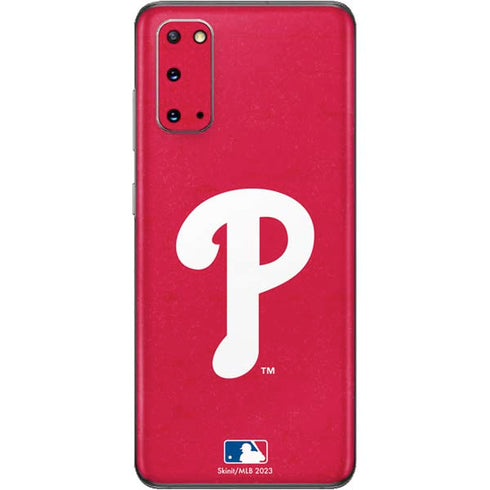 MLB Philadelphia Phillies - Solid Distressed Galaxy S20 Skin