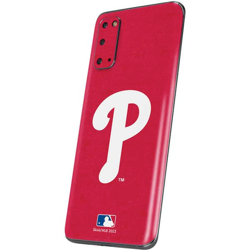 MLB Philadelphia Phillies - Solid Distressed Galaxy S20 Skin