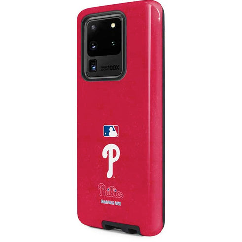 MLB Philadelphia Phillies - Solid Distressed Galaxy S20 Ultra 5G Pro Case