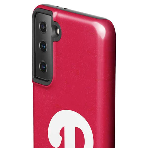 MLB Philadelphia Phillies - Solid Distressed Galaxy S21 Plus 5G Pro Case