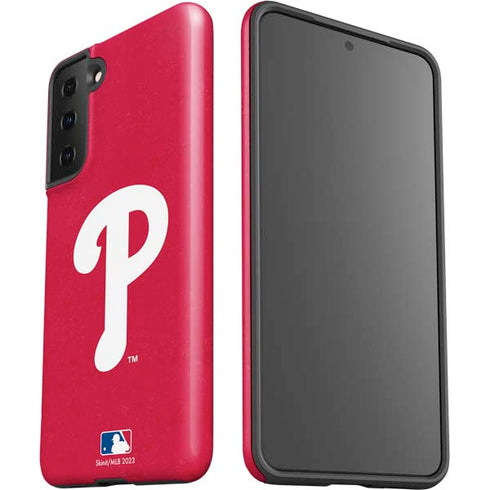 MLB Philadelphia Phillies - Solid Distressed Galaxy S21 Plus 5G Pro Case