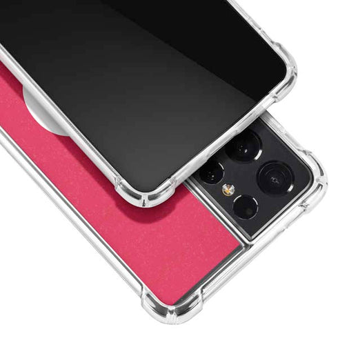 MLB Philadelphia Phillies - Solid Distressed Galaxy S21 Ultra 5G Clear Case