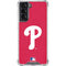 MLB Philadelphia Phillies - Solid Distressed Galaxy S22 Clear Case