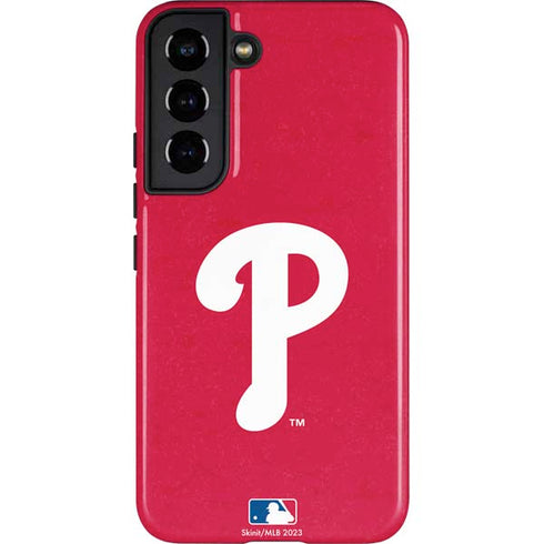 MLB Philadelphia Phillies - Solid Distressed Galaxy S22 Pro Case