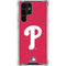 MLB Philadelphia Phillies - Solid Distressed Galaxy S22 Ultra Clear Case