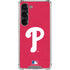 MLB Philadelphia Phillies - Solid Distressed Galaxy S23 Clear Case