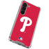 MLB Philadelphia Phillies - Solid Distressed Galaxy S23 Clear Case