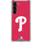 MLB Philadelphia Phillies - Solid Distressed Galaxy S23 Plus Clear Case