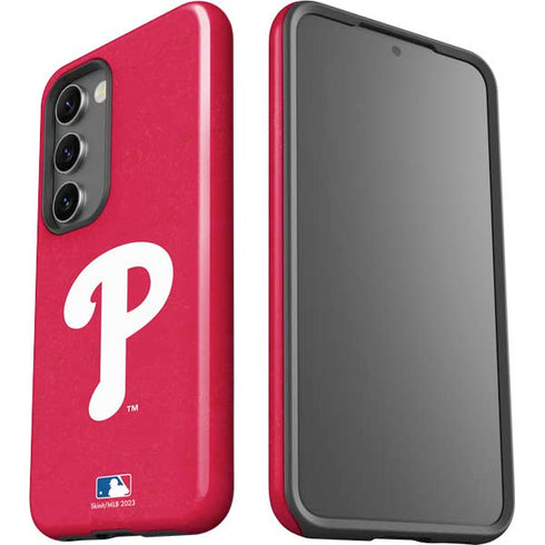 MLB Philadelphia Phillies - Solid Distressed Galaxy S23 Plus Pro Case
