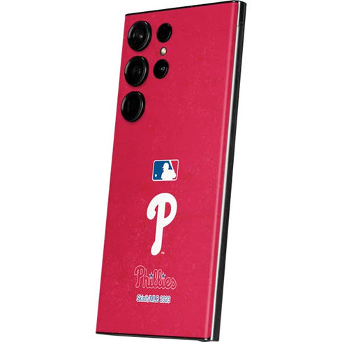 MLB Philadelphia Phillies - Solid Distressed Galaxy S23 Ultra Skin