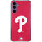 MLB Philadelphia Phillies - Solid Distressed Galaxy S24 Clear Case