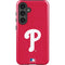 MLB Philadelphia Phillies - Solid Distressed Galaxy S24 Impact Case