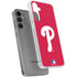 MLB Philadelphia Phillies - Solid Distressed Galaxy S24 Plus Clear Case