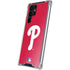 MLB Philadelphia Phillies - Solid Distressed Galaxy S24 Ultra Clear Case