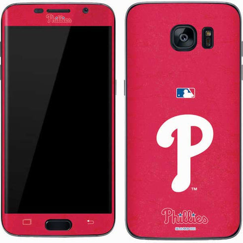 MLB Philadelphia Phillies - Solid Distressed Galaxy S7 Skin