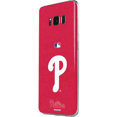 MLB Philadelphia Phillies - Solid Distressed Galaxy S8 Plus Skin